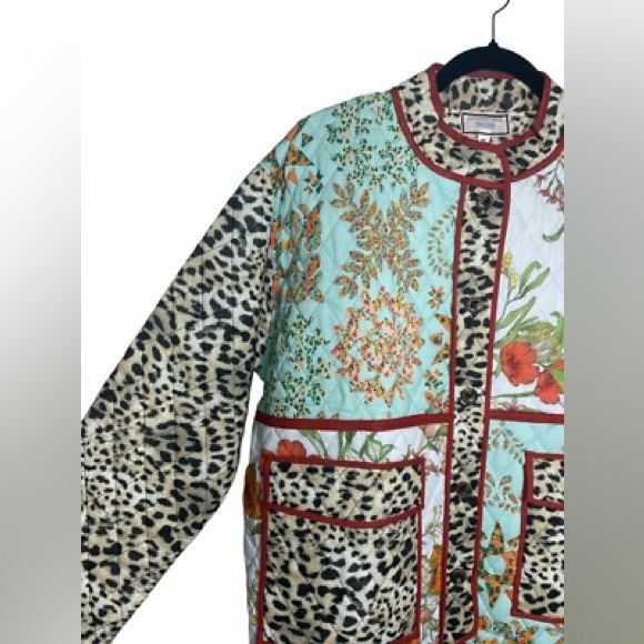 Johnny Was LILIANA QUILTED PATCH POCKET JACKET Size 3X - Picture 7 of 14